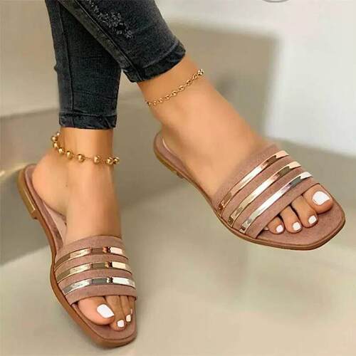 women flat sandals big size 43 summer shoes 大尺码女平跟凉鞋