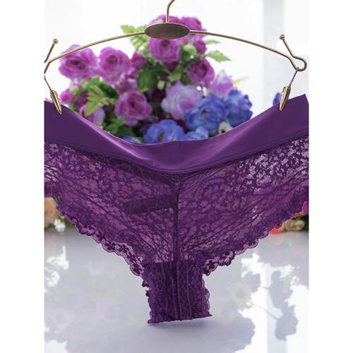 Sexy lace underwear thong transparent female underwear女内裤