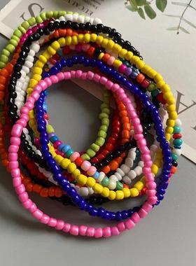 Anklet for Women Colorful Fashion Girl Tiny Seed Beads Foot