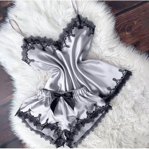 Ladies Sexy Suspender Lace Sexy Fun Pajamas Homewear
