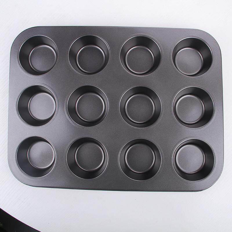 Round Muffin CupCake Mold Egg Tart Baking Pan Tray纸杯蛋糕模 - 实物图