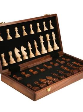 Chess solid wood high gradesuit large folding chessboard棋盘