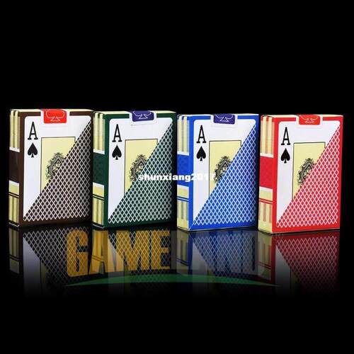 Pro Poker Cards Plastic Waterproof Poker Game Playing Card F