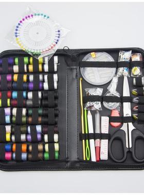 172 piece sewing tool set with needle and thread wrapping