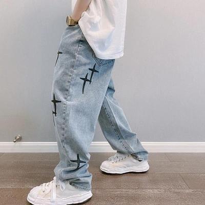 Jeans Men Cargo Pants Streetwear Baggy Mens Y2K Trousers 裤