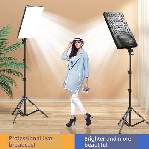 Flat panel photography live streaming fill light
