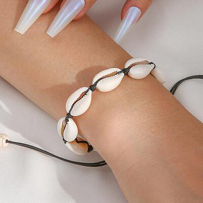 8 seashells with ethnic style seashell ankletsjl脚炼