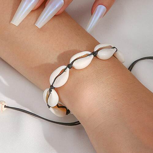 8 seashells with ethnic style seashell ankletsjl脚炼