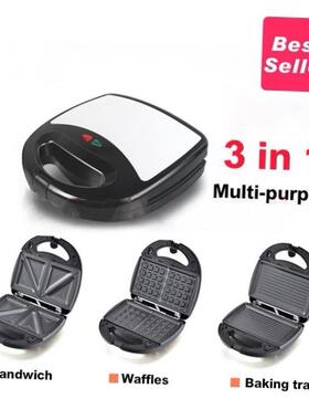 3 in 1 bread breakfast Machine Panino Toaster Sandwich Maker