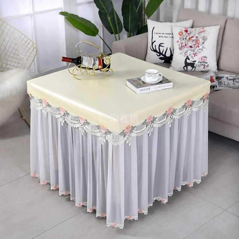 新款烤火罩电炉罩套电暖炉烤火桌布罩正方形烤火被长方形茶几桌布