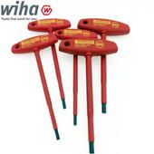 新品 德国WIHA威汉绝缘T型内六角扳手334N进口耐高压T柄扳手4568mm