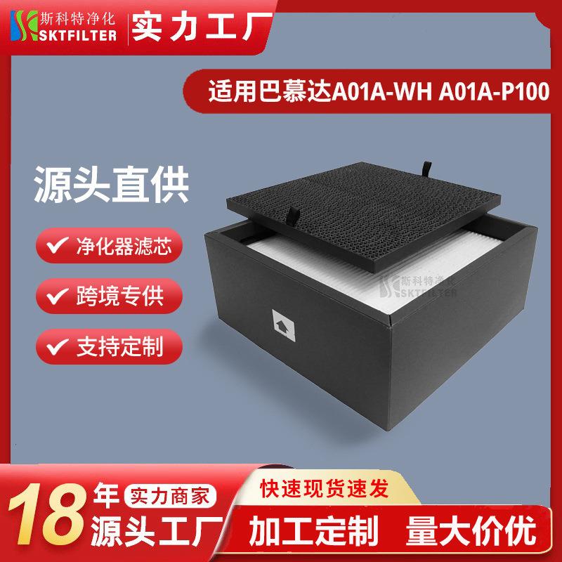 适用BALMUDA Pure巴慕达A01A-WH A01A-P100空气净化器滤网滤芯