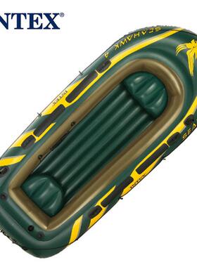 68351海鹰四人户外充气船组皮划艇橡皮船钓鱼漂流船配铝合金船桨