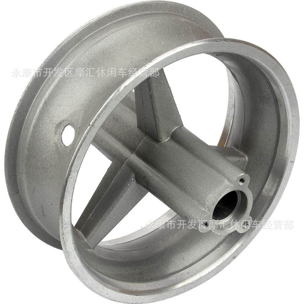 迷你摩托车配件 两冲程47CC 49CC小跑车后轮110/50-6.5寸轮毂铝圈