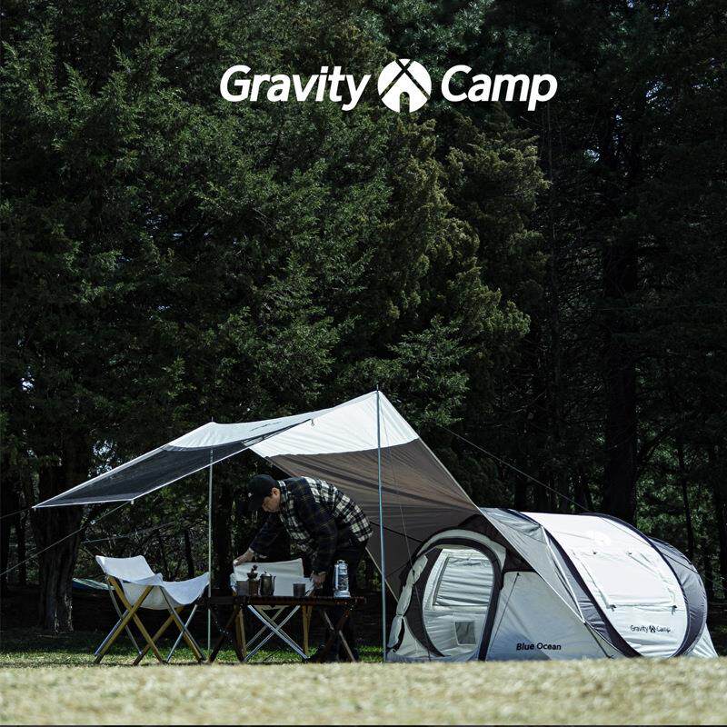 户外露营帐篷便携全自动帐篷公园速开抛帐遮阳棚天幕免搭建沙滩帐