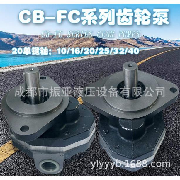 CB-FC20单级齿轮油泵润滑泵中高压液压油泵抽油齿轮泵 CBFC-20-FL