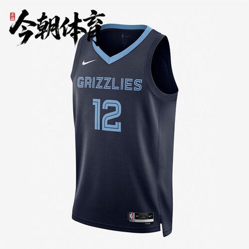 NIKE/耐克NBA灰熊队莫兰特Dri-FIT SW男子透气速干球衣DN2010-419