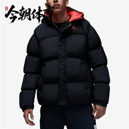 Nike/耐克 JORDAN男子运动休闲加绒保暖连帽夹克棉服 DQ7349-010