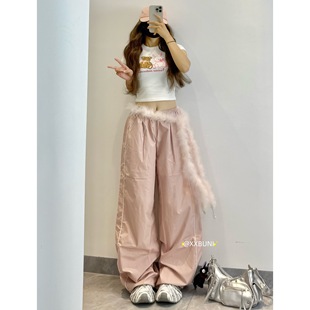 速干裤 上衣＋粉色薄款 女兔子小熊印花短款 XXBUNI甜妹jazz跳舞套装