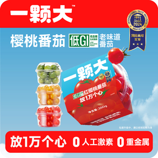 【一颗大】宝石樱桃番茄红黄绿组合装新鲜自然熟生吃水果小西红柿