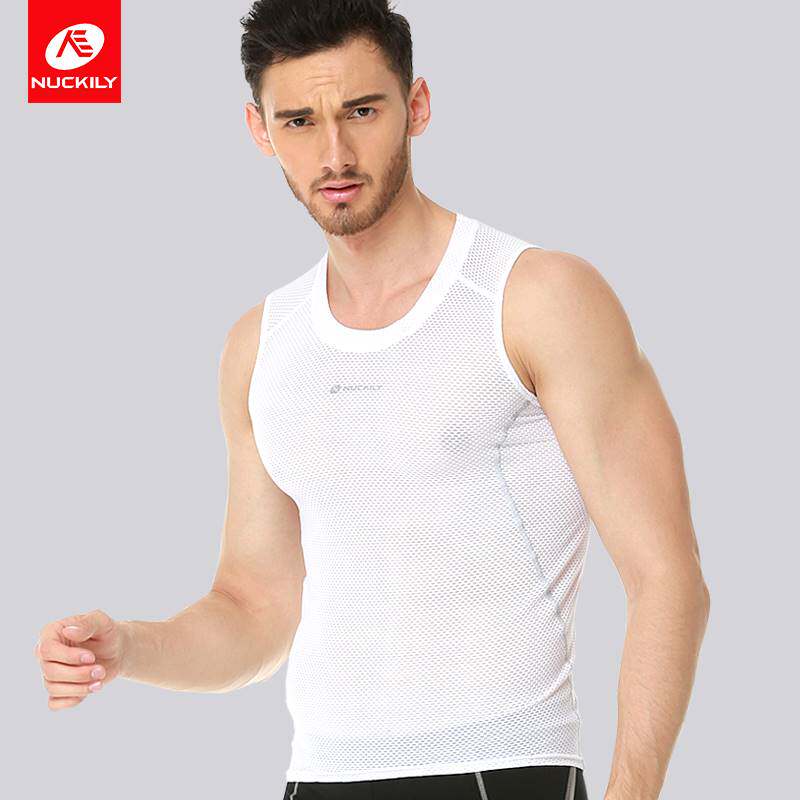 NUCKILY骑行排汗衫男公路自行车透气背心内衣骑行服打底衫短袖