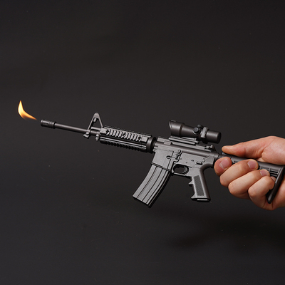 AR15步枪模型充气明火打火机