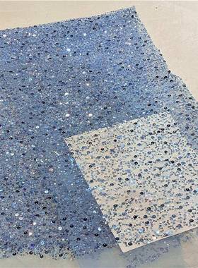 Bubble Bead Sequin Tube Embroidery Mesh Fabric Haute