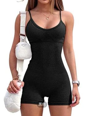 Exercise Pad Chest Plus Straps Spaghetti One-Piece Shaping