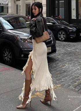 nibber elegant strapless dress women summer irregular