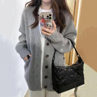 color all style loose lazy College match neck solid