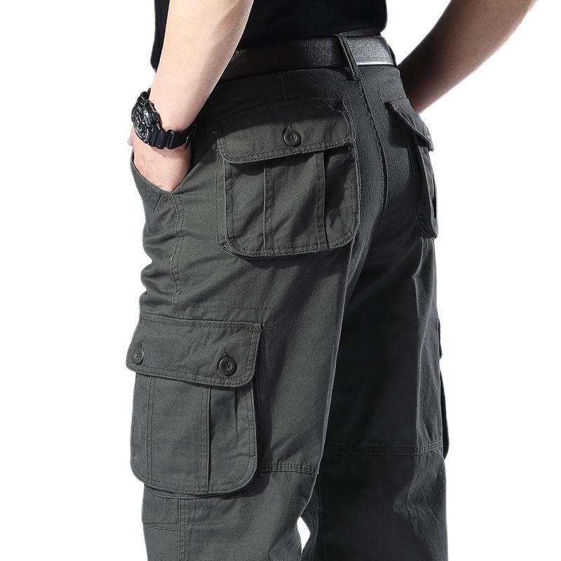 pants size plus loose pants work trousers straight overalls