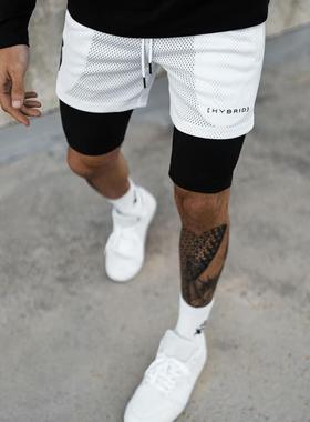 shorts two-piece Sports mens running training shorts