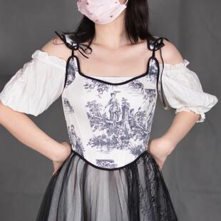 corset bustiers shapewear strap bones overbust sexy push