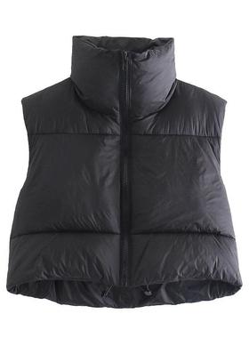 puffy lightweight vest vest coat jacket zip quilted puffer