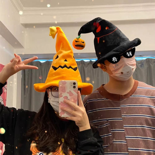 万圣节装扮南瓜帽子小恶