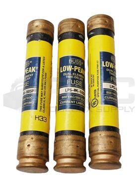 原装供应3BUSSMAN LPS-RK-50SP低峰值保险丝，50A，600VAC，300VD