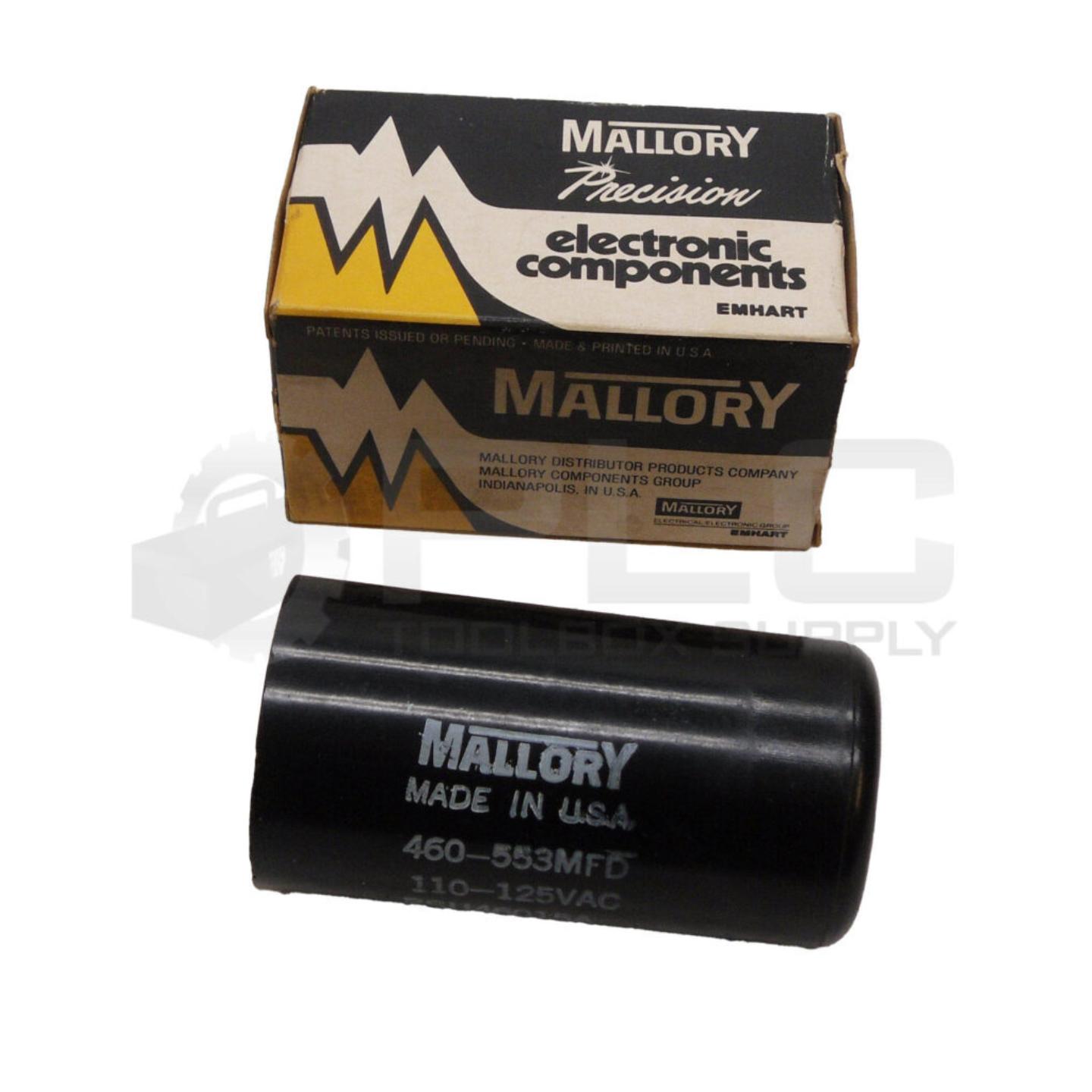原装供应MALLORY PSU46015A 电容器 110-125VAC 460-553MFD