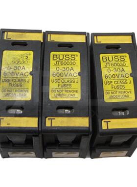 原装供应3个BUSS JT60030保险丝座，0-30A，600VAC，带3个LPJ-5SP