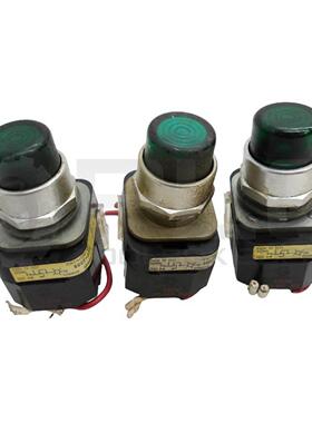 原装供应3 个 Allen Bradley 800T-PT16 /C 绿色按钮开关，带 800