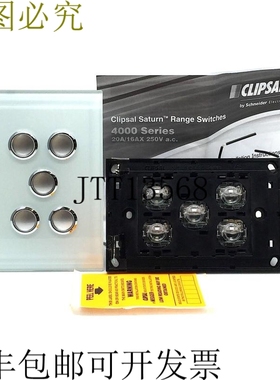 Clipsal 4065PBL，OM Switch 5 组 LED 海洋雾 Saturn Horizon 40