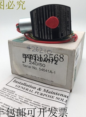 ASCO 红帽 II EAB320A172 3/2 1/4 240VAC 50Hz 900 kPa