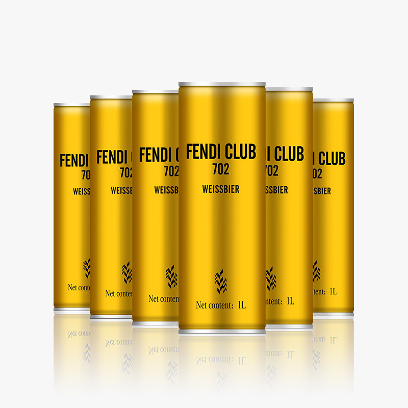 FENDICLUB702德式小麦白啤酒1L*6罐麦汁12度精酿酒精4.8度