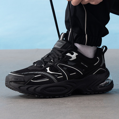 Skechers斯凯奇官方旗舰男鞋UNO RYZE男士气垫老爹鞋运动鞋正品