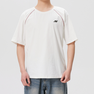 Skechers斯凯奇官方旗舰男装女装高尔夫系列休闲运动短袖T恤正品