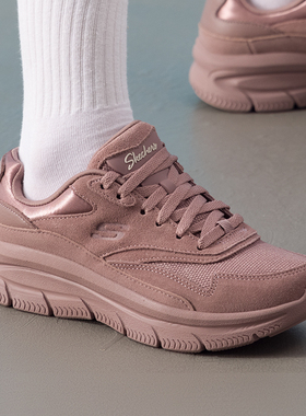 Skechers斯凯奇女鞋MODERN D'LUX 系列耐磨透气休闲鞋时尚跑步鞋