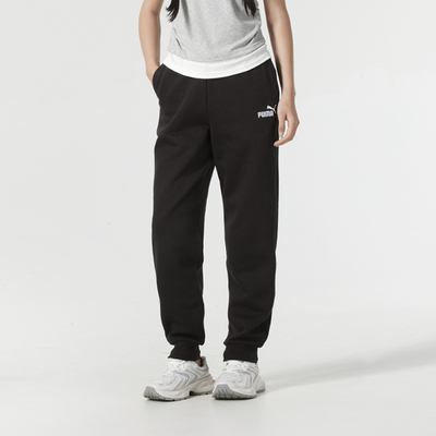 Puma彪马女裤ESS+ Embroidery High-Waist针织加绒长裤保暖休闲裤