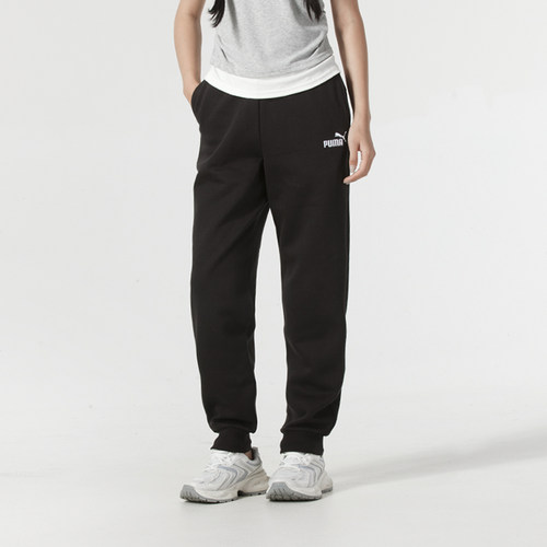 Puma彪马女裤ESS+ Embroidery High-Waist针织加绒长裤保暖休闲裤