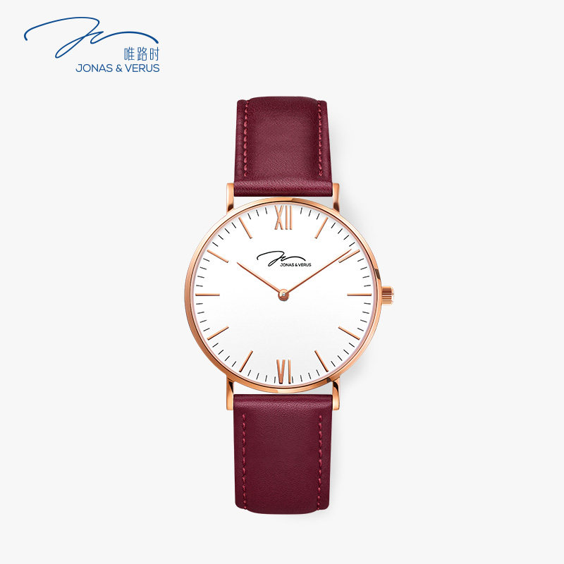 飞亚达JV唯路时女表情侣石英表 百搭网红ins简约中性时尚腕表女