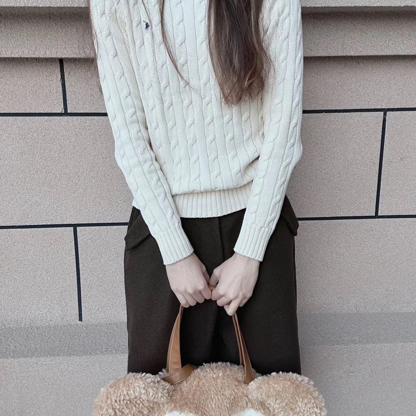 RL拉夫小马标刺绣早春圆领气质通勤长袖针织纯色套头毛衣可代发,女装/女士精品,毛衣,淘宝优惠券,粉丝福利购,淘宝优惠卷