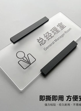 标识牌总经理室亚克力